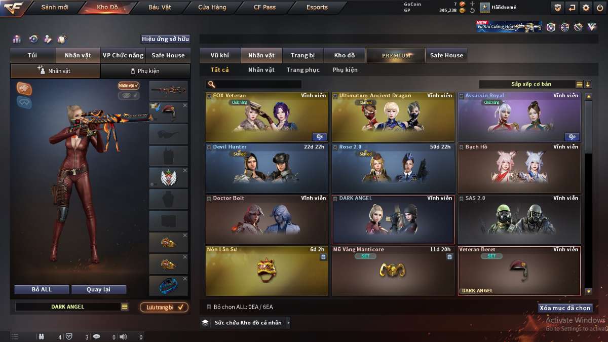 shop acc cf uy tin gia re